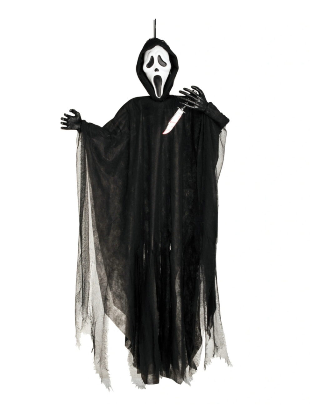 Spirit Halloween Ghost Face 60" Light Up Hanging Figure Scream Horror NWT